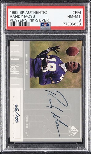 Randy Moss [Silver] #RM 1998 SP Authentic Player's Ink card