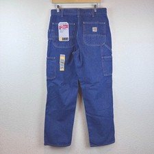 NWT Carhartt Blue Carpenter Jeans Mens 32x32 Blue FR Loose Fit Blue Workwear CAT
