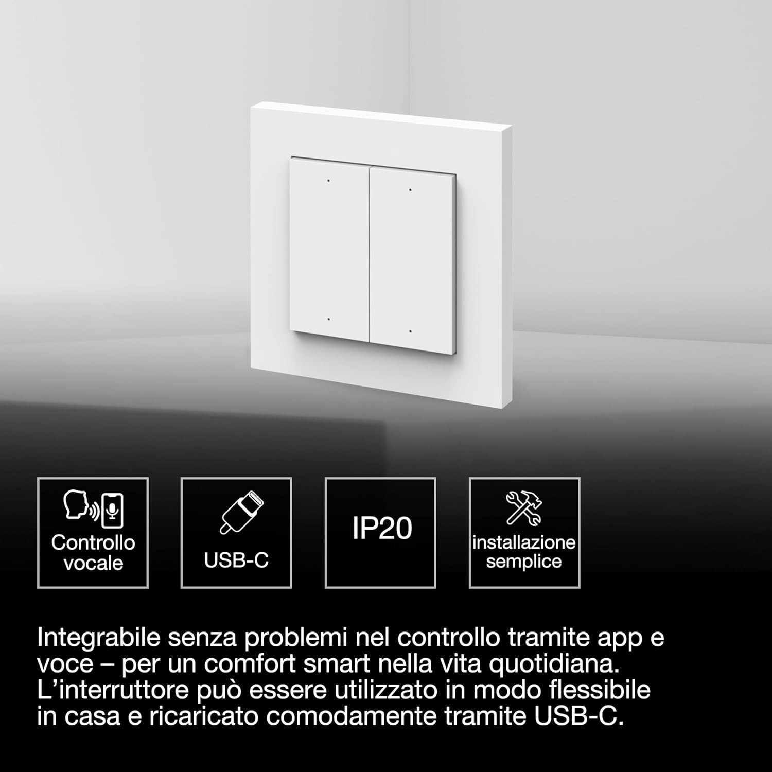 LEDVANCE SMART+ WIFI Remote Wall Switch 4 Button - Telecomando Magnetico - 3