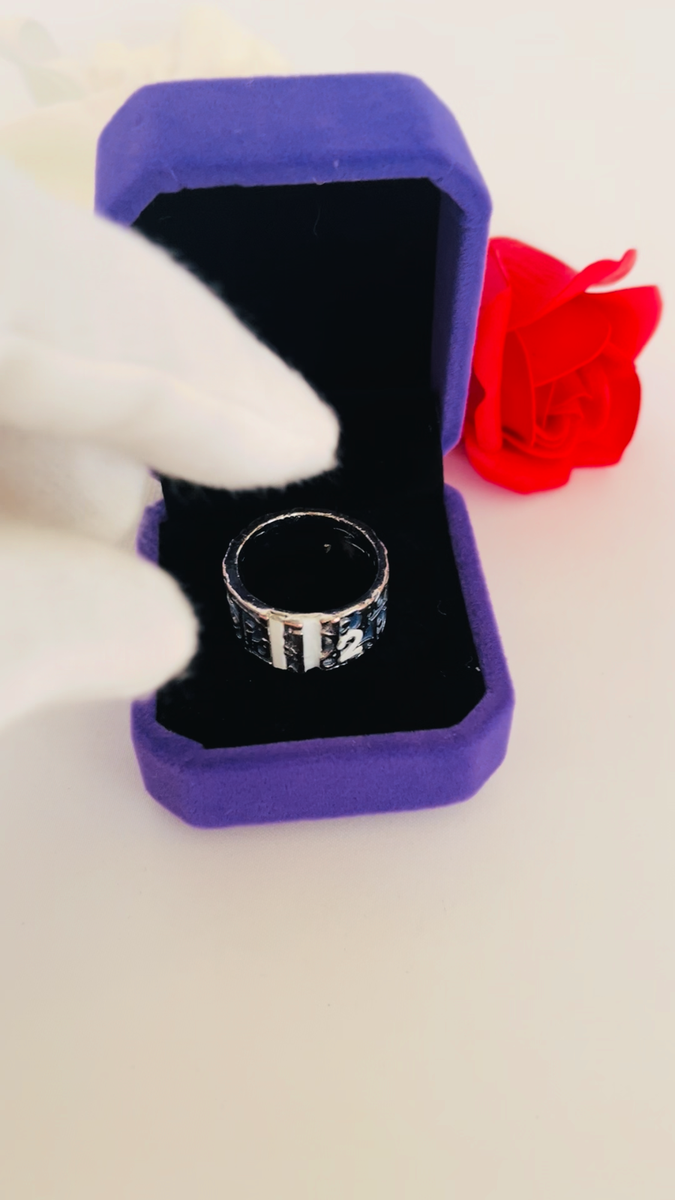 DIOR Trotter No 2 Ring Oblique Band Vintage Circa 2000s | eBay