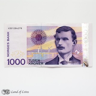 NORWAY: 1 x 1 000 Norwegian Krone Banknote.