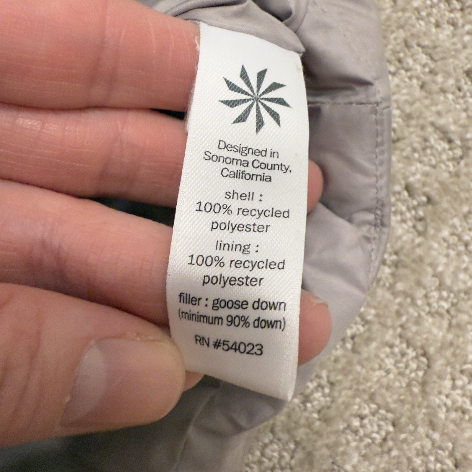 Athleta Responsible Down Jacket Silver Gray MED |… - image 16