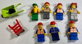 Lego City Cargo train (structures, equipment & mini-figs) from sets 3677 and 600