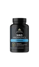 Ancient Nutrition SBO Probiotics Ultimate- 50 Billion CFU- 60 Count -Exp 10/25