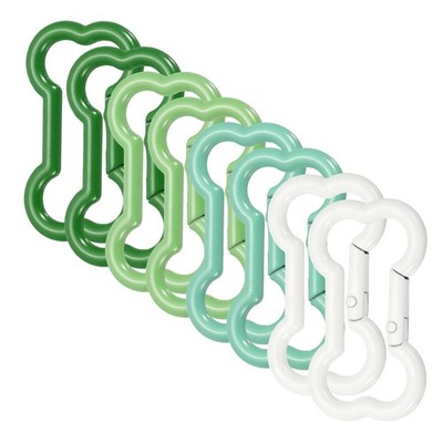 8pcs Bone Buckles, for White Cream/Mint Green/Green Fruit/Dark Green