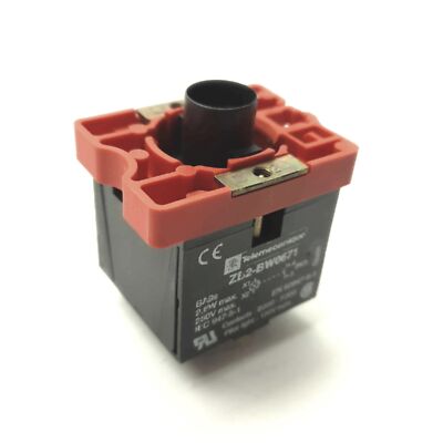 Telemecanique ZB2-BW0671 Thru-Hole Illuminated Pushbutton Contact SPST NO 300V