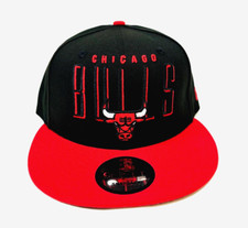 Chicago Bulls NBA NE Headline Snapback Hat Black/Red