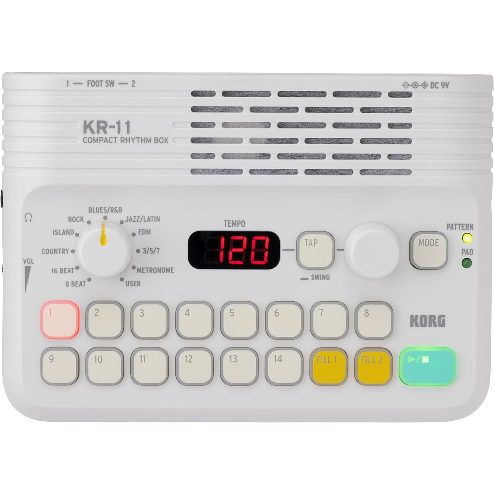 Компактная ритм-бокс Korg KR-11 18790₽