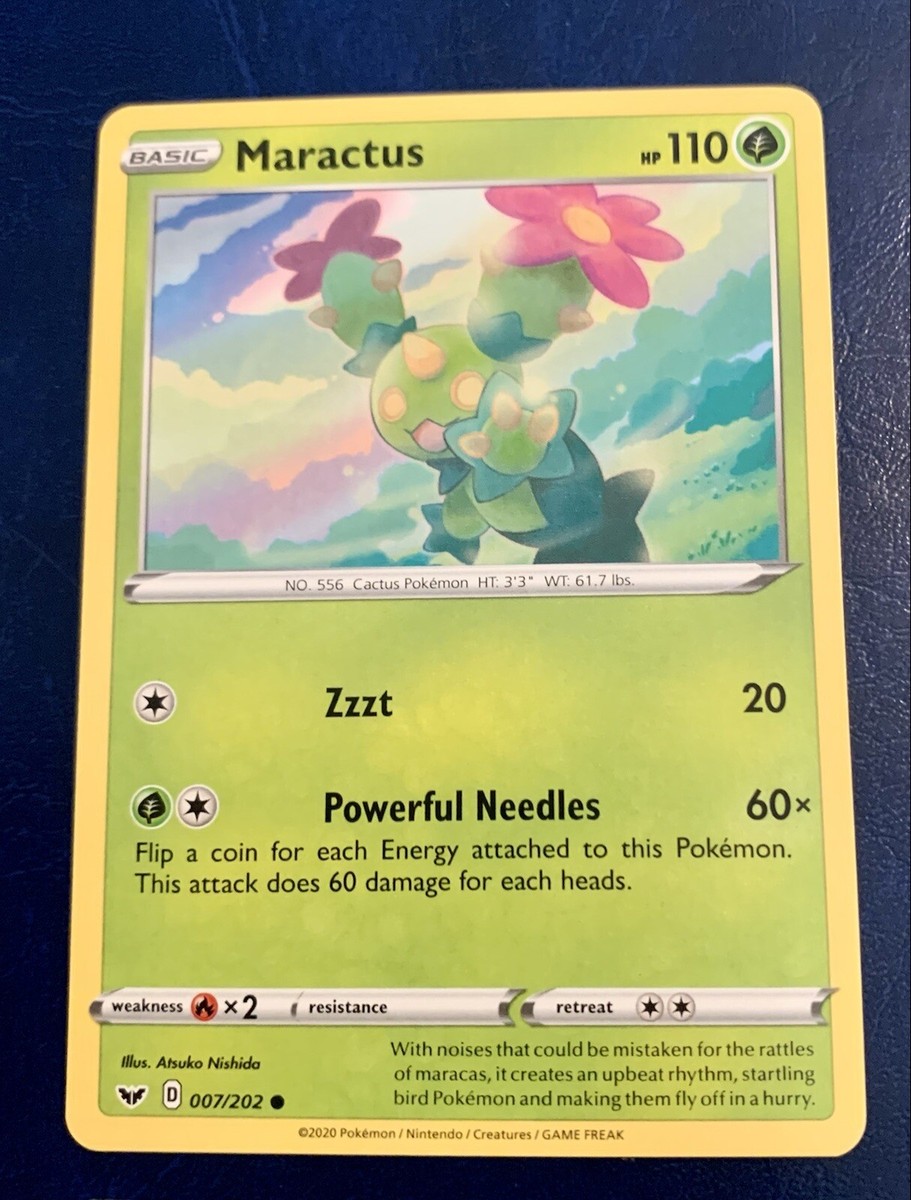 Pokémon TCG Maractus Sword & Shield Base Set 007/202 Regular