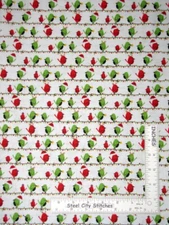 Christmas Fabric Santa Hat Birds on Lights Cotton QT Meowy Christmas By The Yard