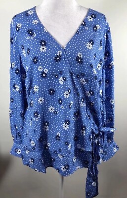 Talbots Women s Blue Colored Long Sleeve Top Size M