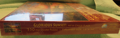 Nuevo Sellado - Glorious Sunset 550 piezas Rompecabezas por SunsOut 15" x24" - Imagen 7 de 7