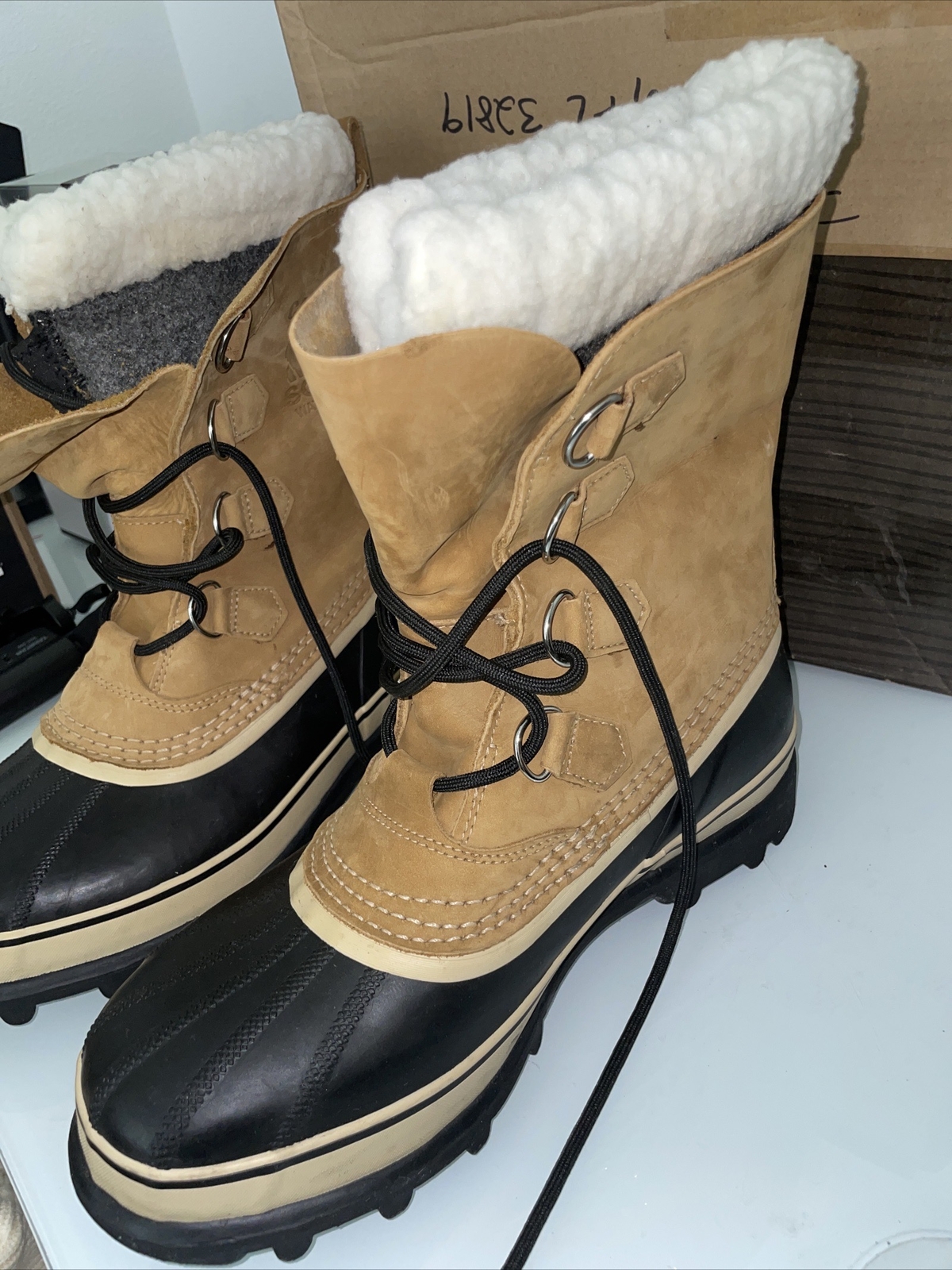 Men's Sorel Kaufman Caribou Waterproof Duck Boots, Size 10, New image 2