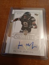 KEVIN JOHNSON 2015 NATIONAL TREASURES AUTOGRAPH AUTO #D 98/99 WAKE FOREST