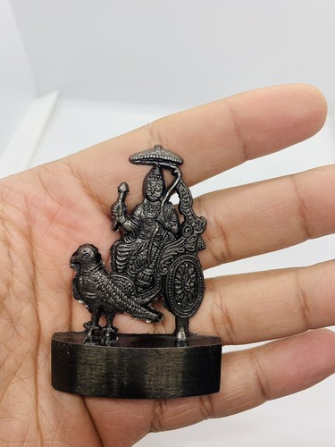SHANI DEV DEVA SHANAISHCHARA CHAYYAPUTRA STATUE IDOL CAR HINDU DASHBOARD DESK OM - Foto 2 di 3