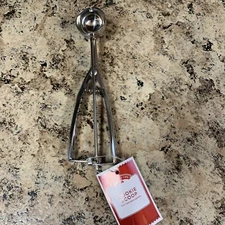 Holiday Time Stainless Steel Cookie Scoop, Silver Cookie Candy Scoop New