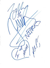 WWE Tagteam MNM fully signed early page by all 3 COA Nitro Joey Mercury Morrison