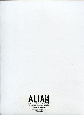 Alias Staffel 4 ''''Vorhersagen'''' ungeschnittenes Mini-Presseblatt Ltd/199