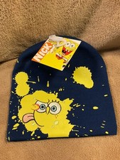 Vintage Y2K Nickelodeon SpongeBob SquarePants Hat NWT NEW Beanie Winter Cap