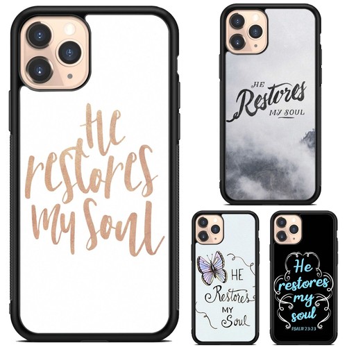 Faith He restores my soul For Samsung A15 A16 S23 S24 S25 Ultra FE Friendly Case - 第 1/25 張圖片