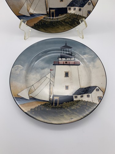 Sakura David Carter braune Sammlung Salat oder Beilageteller ""By the Sea"" 2er-Set - Bild 3 von 12