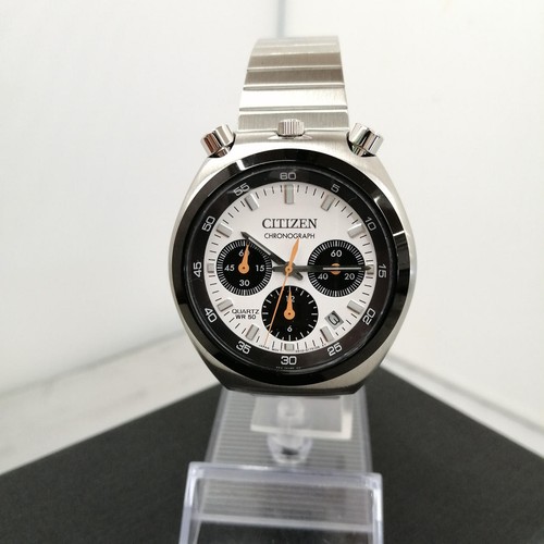 Citizen Chronograph AN3660-81A St. Acero Blanco Blk SLV Redondo Cuarzo Reloj - Imagen 2 de 12
