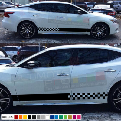 Streifen Decal Kit für Nissan Maxima Seite CARBON Licht Spiegel Lippe Tune Head Cover
