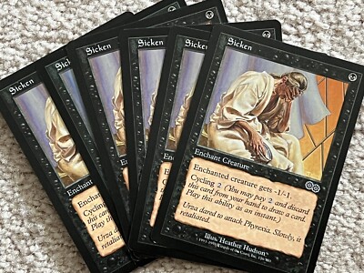MTG 6 Sicken Urza's Saga NM BLACK Magic the Gathering 6x x6 | eBay