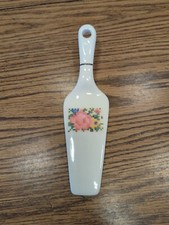 Vintage Decorative Porcelain Cake Server Cutter Holiday Wedding Birthday Etc.