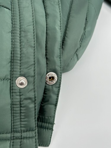 Sweet Stories Jacket Gir's Medium (10/12) Green Puffer Coat Snap Beautiful NWOT - Picture 12 of 14