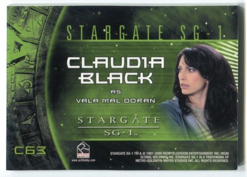 2009 Stargate Heroes SG-1 CLAUDIA BLACK The Archives Costume Material Swatch - Picture 2 of 2