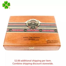Ashton VSG Torpedo Empty Wood Cigar Box 10.25" x 7.5" x 2.25"