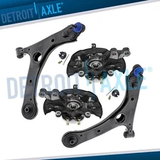 Front Steering Knuckles Wheel Hubs Lower Control Arms for 2014-18 Toyota Corolla