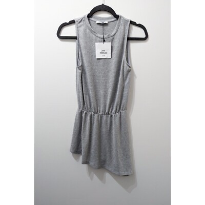 ZARA Cinched Waist Asymmetric Rustic Style Top Size S