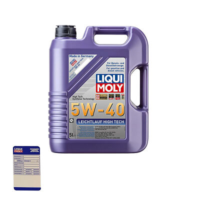 Liqui Moly 3864 Motoröl Leichtlauf High Tech 5 W-40 5L Kanister VW, VOLVO