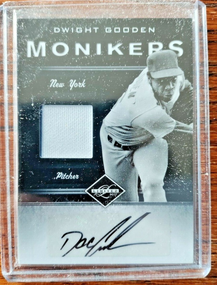 Dwight 'Doc' Gooden 2012 Panini Monikers Auto Jersey Signed 053/149 Mets Yankees