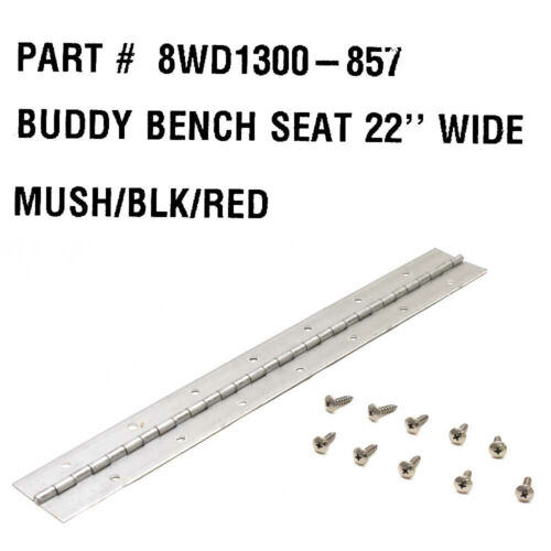 Wise Boat Folding Bench Seat 8WD1300-857 | Mushroom Black Red - Picture 6 of 6