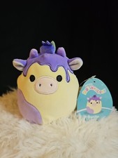 Benito The Blueberry Cow 5 inch Squishmallows Stuff Plush Vhtf Bnwt