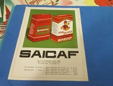 PUBBLICITA' 1967 SAICAF CAFFE' MISCELA ESPRESSO INDUSTRIE CAFFE' BARI CONFEZIONI