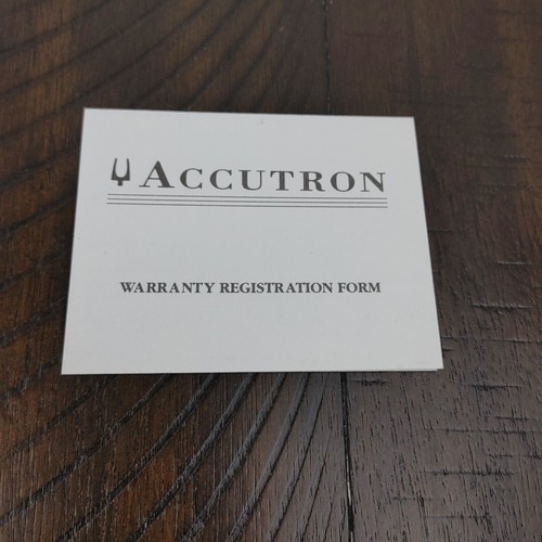Vintage 90's Bulova Accutron Watch Presentation Box and Outer Storage Box Manual - Picture 7 of 8