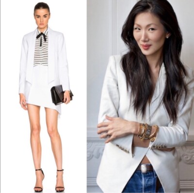 Marissa Webb White Brunella Blazer Jacket