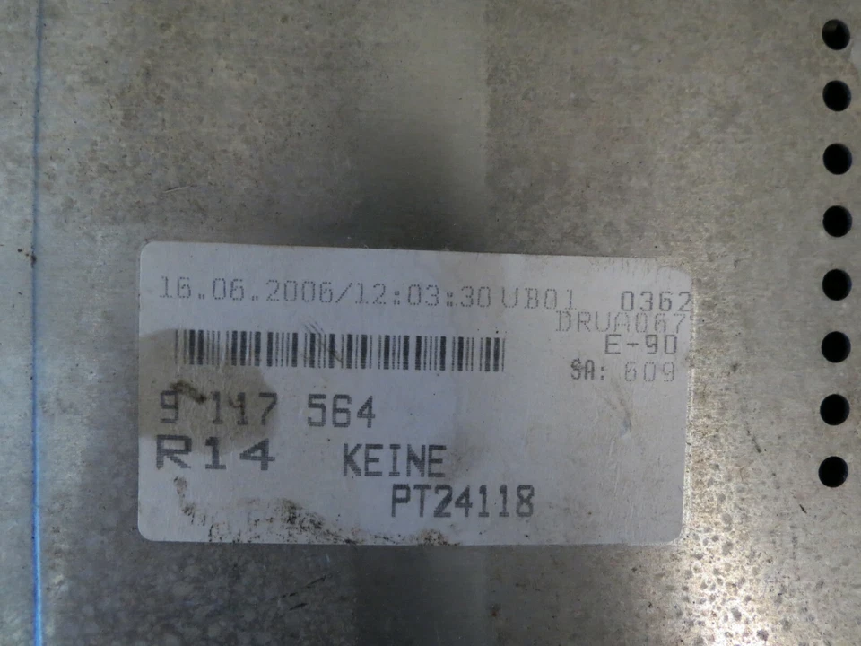 ✅ 06 07 BMW Serie 3 GPS AM FM Radio DVD ROM Unidad Lector Reproductor OEM 9117564 Foto 4 de 4