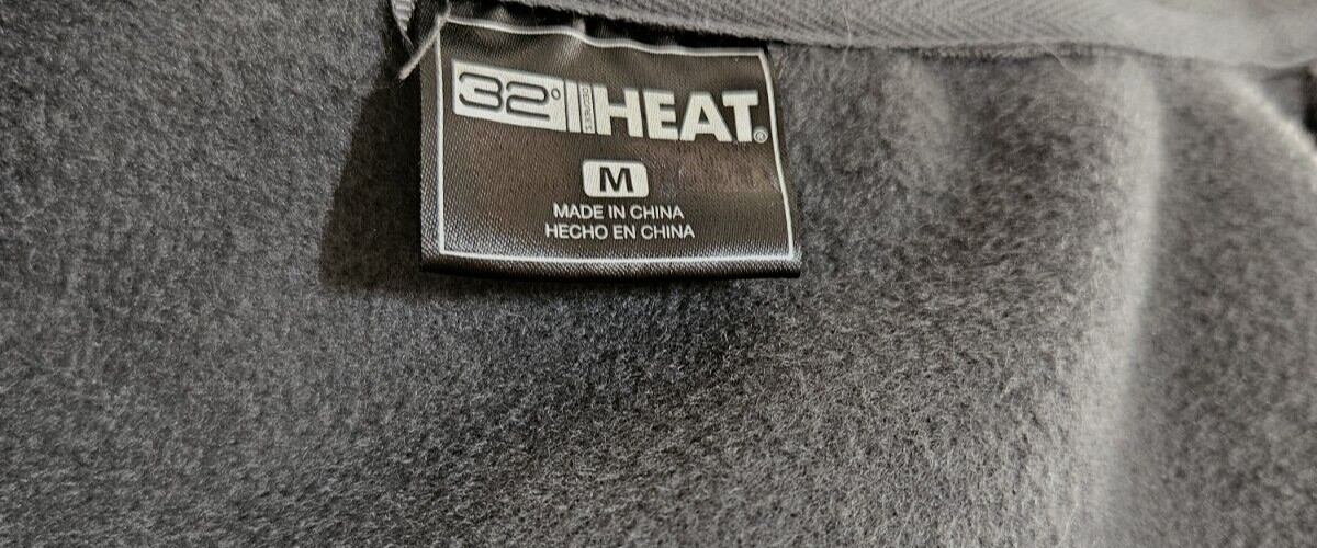 32 Degree Heat Fleece Full Zip Long Sleeve Mock Neck Jacket Size Medium