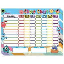 8Pack Dry Erase Chore Chart Reusable Reward Board w/ Self-Adhesive for Classroom