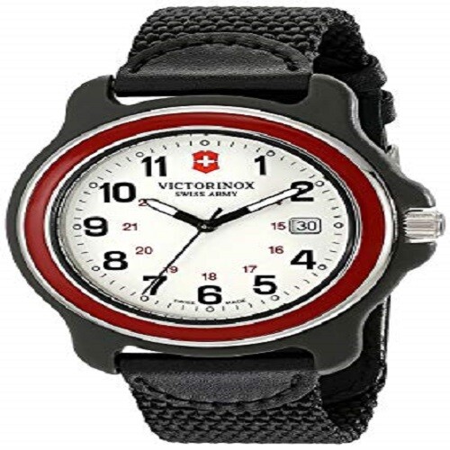 Victorinox Men's 249085 Original XL Swiss Quartz Watch With Black Nylon