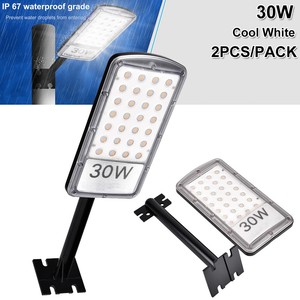 2X 30W Cool White IP67 LED Road Street Light Flood Lamp ...