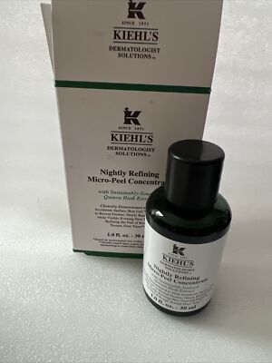 KIEHL'S NIGHTLY REFINING MICRO-PEEL CONCENTRATE SOURCED QUINOA HUSK EXTRACT 1oz