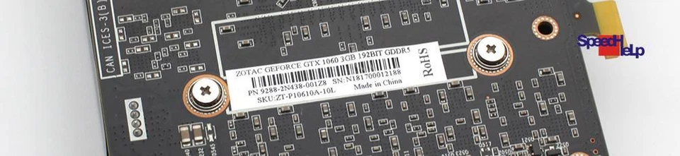 Zotac Geforce GTX 1060 3 GB NVIDIA Video Card Grafikkarte 9288-2N438-001Z8 - Image 4 of 4