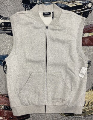 新品 FOG Essentials Fleece Zip Vest Gray S s-l400.jpg