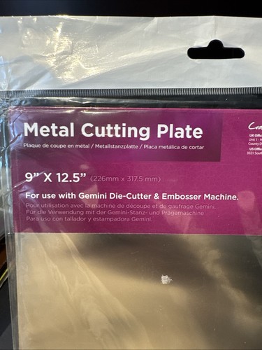 Gemini Metal Cutting Plate New In Package 9x12.5 - New in package